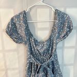 Altar'd State Altar’d state blue floral short puff sleeve mini sundress size xs Photo 4