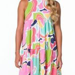 Tori Richard NEW  Honolulu Abstraction Print Sabrina Dress size XXS NWT Photo 0