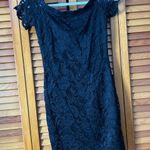 Black Lace Detail Cocktail Dress Size XS Photo 0