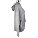 Betabrand Large Ava Asymmetric Hoodie Sweater Jacket Full-Zip Pocket Hi-Low Gray Photo 2