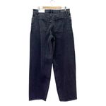 American Eagle NWT Low Rise Baggy Barrel Jeans Black Wash Size 30 | 10 Long NEW Photo 3