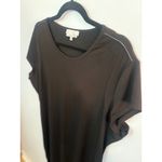 Anatomie Black Midi Devia Two Side HI Zipper Dress Made in Italy XL Photo 2