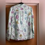 Charter Club Linen Floral Button-Up Shirt. Size-Large Photo 1