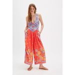 Free People  Linen Bali Honeydew Jumpsuit in Fiesta Combo Size Small NWT Bohemian Photo 8