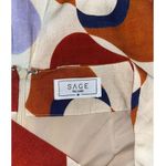 Sage The Label  Women's Pattern Skirt Size Medium Linen Blend Contemporary Photo 2