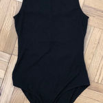 Material Girl Black ribbed bodysuit- high neck Photo 0
