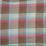 Wrangler  XL Pink Blue Brown Plaid Western Pearl Snap Shirt Embroidered Rhineston Photo 8