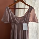Show Me Your Mumu Show‎ Me Your Mumu Nicole Maxi Dress Soft Beige Chiffon Dusty Pink NWT Size XS Photo 3