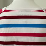 Spanx  Swim Shirt Ocean Stripe Hibiscus Long Sleeve Top Women’s Size M Photo 9