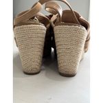 Sam Edelman Tan Suede Espadrille Wedge Sandals Bow Ankle Strap Women Size 6.5M Photo 8