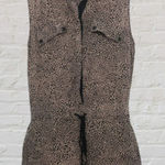 Robert Rodriguez  100% Silk Romper 2 Animal Print Black Pink Shorts Photo 0