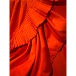Lulumari Red Overlap Maxi Frill High Low Skirt size medium Photo 6