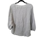 Oysho Crinkled Cotton Buttoned Blouse Sz Large Photo 2