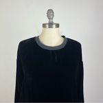 Young Fabulous and Broke Caroline Velour Sweatshirt in Black Photo 3