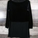 J.Jill Velvet Black Long Sleeve Dress Shirt Small Photo 0