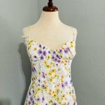 ZARA Bloggers Fav Multicolor Floral Sweetheart Neckline Mini Dress Sz L Cotton Photo 9
