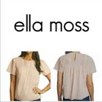 Ella Moss  Brianne Peach Popover Top XXL Photo 1