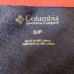 Columbia Diamond Graphic Top Women‘s Sz S Shirt Blue Tree Tent Canoe Fish Paw Photo 5