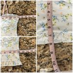 None Sexy Floral Ribbon Strap Crop Top Lace Hippie Flower Ruffles Coquette  Cami S Photo 5