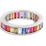 Taste The Rainbow Ring Silver Photo 0