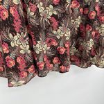 Nicole Miller Floral Midi Elastic Waist Skirt Y2k Size 14 Photo 2