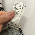 Topshop Grey Striped Cropped Blouse Split Sides Womens 0 Oversized Crop Top Photo 4