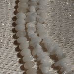 Three Strand Cross Necklace White Photo 4