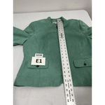 Womans Alfred Dunner Size 12 Petite Teal Zip Up Blazer Jacket Photo 5