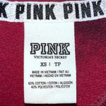 PINK - Victoria's Secret PINK VICTORIA’S SECRET Red Tie Dye Boatneck Graphic Sweatshirt XS Photo 12