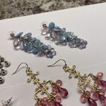 Lot Of 4 Beaded Pierced Earrings Dangle Mix Bead Photo 6