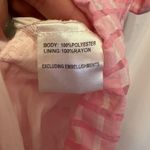 Princess Polly  Size 12 Pink Gingham Plaid VNeck Faux Wrap Puff Sleeve Mini Dress Photo 5