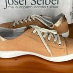 Josef Seibel Womens Leather Low Profile Comfort Sneakers Sina 11 Size 6 EU 37 Tan Photo 6
