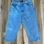 Vintage Halston high relaxed cropped mom jean 12 Blue Photo 0