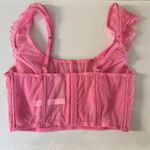 Victoria's Secret  Pink Lace Corset Bralette sz Small Whimsygoth Coquette Lingerie Photo 3