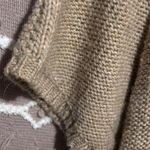 Loft Long Cinched Tie Waist Faux Fur Crotchet Cardigan Sweater Photo 4