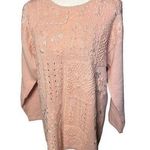 Vintage Knit Soft Pink Sweater L Cotton Size L Photo 0