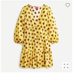EDIE PARKER X J. CREW Yellow Strawberry Print Tiered Cover Up Dress Size XS Photo 1