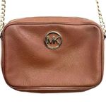 Michael Kors Fulton Camera Crossbody Bag Cognac Brown Photo 1