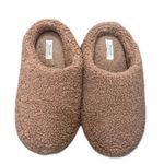 Madewell Sherpa Scuff Slippers Camel Sz 10- Sold Out Photo 1