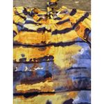 Marie Oliver Vibrant Abstract Silk Blend Blouse Puff Sleeve Size XS Artsy Photo 3