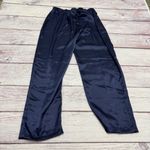 Victoria's Secret Victoria’s Secret Gold Label Vintage Pajama Set Satin Silky Red Navy Size Large Photo 8