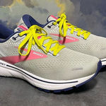Brooks  Ghost 14 1203561B061 Women's Sneakers Grey/Pink/Sulphur Spring Size 8.5B Photo 0