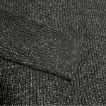 Natural Reflections Ribbed V-Neck Raglan Long-Sleeve Sweater, marled black sz XL Photo 8