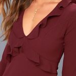 Lulus Somebody to Love Plum Purple Ruffled Flounce Sleeve Dress Photo 3