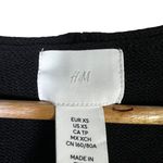 H&M  Black Ribbed Knit Long Sleeve Sweater Top Women's XS Photo 5