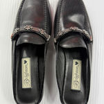 Brighton  Leather Mules Slides Loafers Ornament Detail Black‎ Size 6M Photo 0