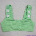 NEW Seea x Free People Georgia bikini top, green, XS Green Photo 0