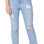 Buffalo David Bitton NWT  High-Rise Girlfriend Distressed Jeans, 33 Photo 0
