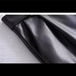 Vegan Leather Shorts Black Photo 5