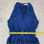 Ramy Brook  Clover Buckle Detail Fit & Flare Mini Dress Blue L Photo 8